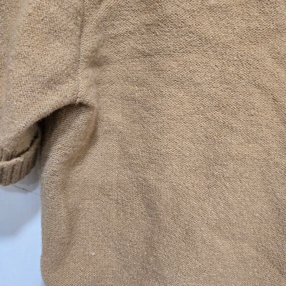 Rokoko Camel Knit Short Sleeve Sweater Polo Collar Women’s Small - Picture 8 of 8